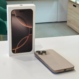 Apple iPhone 16 Pro Max 256 ГБ (eSIM + nano SIM), «Песчаный титановый»