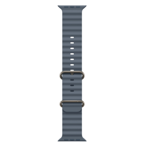 Apple Watch Ultra 3, 49 мм, титан светлого цвета, ремешок Ocean цвета «якорный синий» (2025) — фото 3