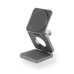 Беспроводное зарядное устройство с поддержкой MagSafe, uBear Balance, cерый