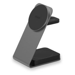 Беспроводное зарядное устройство uBear Level Pro, 25Вт, MagSafe совместимое, Серый