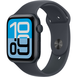 Apple Watch SE 3, 40 мм, алюминий цвета «тёмная ночь», спортивный ремешок цвета «тёмная ночь» S/M