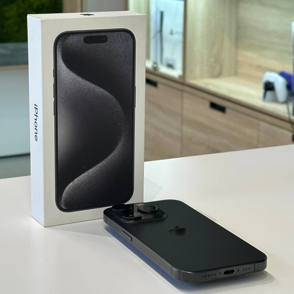 Apple iPhone 15 Pro 128 ГБ (eSIM + nano SIM) Титановый черный